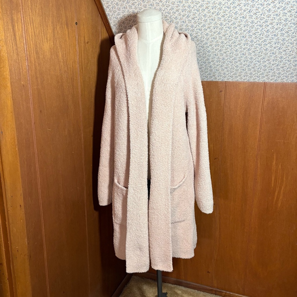 Barefoot Dreams Soft Pink Hooded Cardigan
